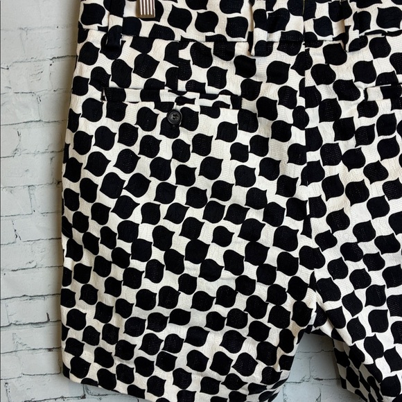 Mr Turk Shorts Black & White Mod Geometric Pattern 32” 6” Inseam Resort Preppy - Picture 13 of 15